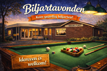 Biljart (en spellen) avond vrijdag 30 januari